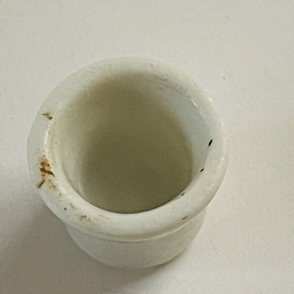 Vintage Porcelain Souvenir Thimbles Flower Pots Sewing Decor Collectible Garden - Picture 7 of 7